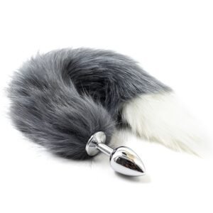 Black Tip Fox Tail Butt Plug &  Prostate Toys