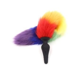 Rainbow Fox Tail Butt Plug - Image 7