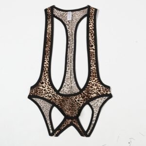 Male sexy leopard jumpsuit - Image 4