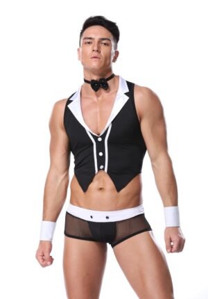 Male Servant Sexy Nightclub Fun Uniform Set - Image 4