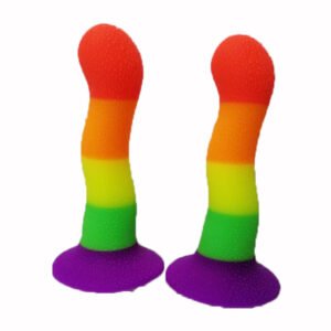 Color Special-shaped Liquid Silicone Massage Backcourt Butt Plug - Image 10