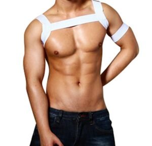 Foreign trade men's sexy suit men's performance bandages sexy elastic bandage short shirt sexy lingerie men - Image 8