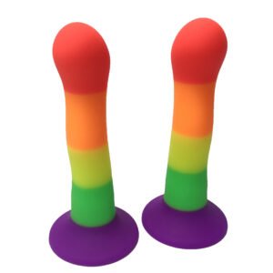 Color Special-shaped Liquid Silicone Massage Backcourt Butt Plug - Image 5