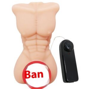 Muscle Fierce Man Simulation Soft Rubber Female Toy Sitting Gun - Image 5