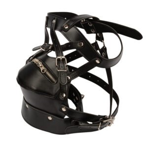 Leather Bondage  Headgear - Image 6