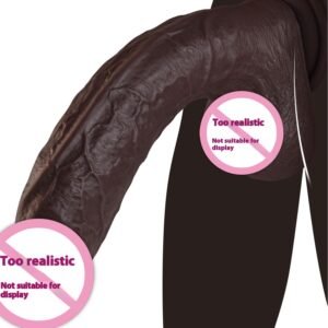 Black Double Layers Liquid Silicone Simulation Toys