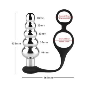 Thread Metal Remote Control Vibration Sex Toy Butt Plug &  Prostate Toys Sex Toys Men And Women Masturbation Toys - Image 4