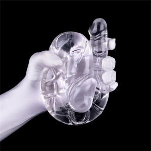 Double-headed Dragon Transparent Crystal Silicone Toy