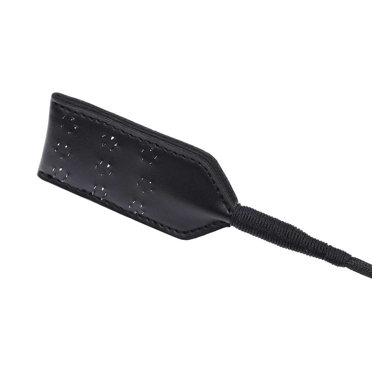 Long Leather Black Whip - Image 3