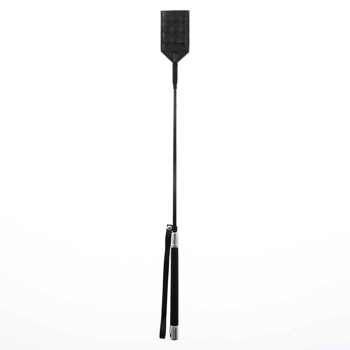 Long Leather Black Whip - Image 2