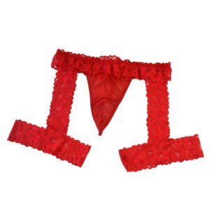 Men's Sexy Transparent Lace Bag Jocks, Underwear &  Activewear Flat Leg Leggings Sexy Jocks, Underwear &  Activewear - Image 8