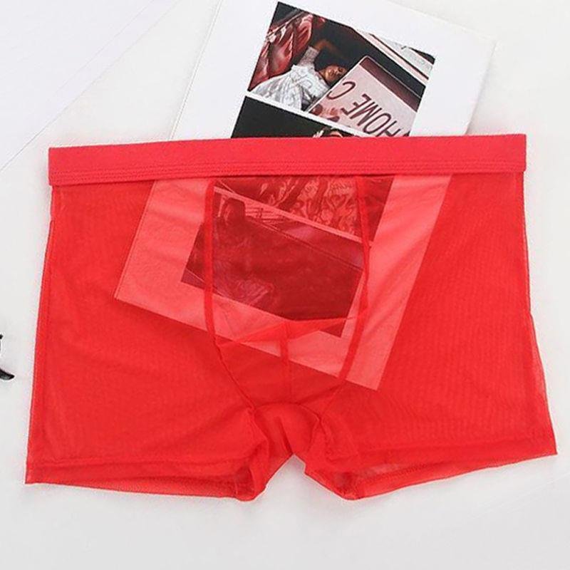 Men's Fashion Breathable Sexy Ice Silk Shorts - Image 2