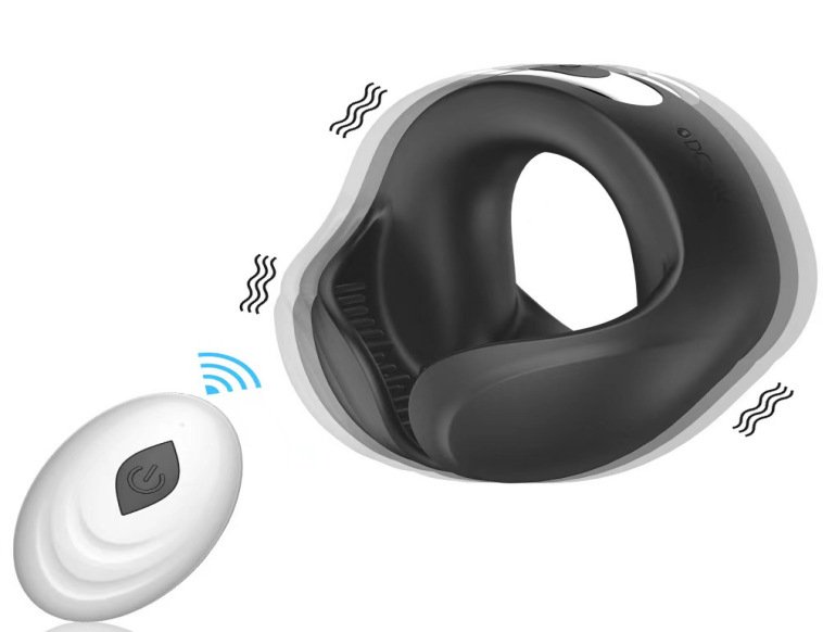 Double Motor Vibrating Egg Ring Wearables For Males Vibrating Supplies - Image 4