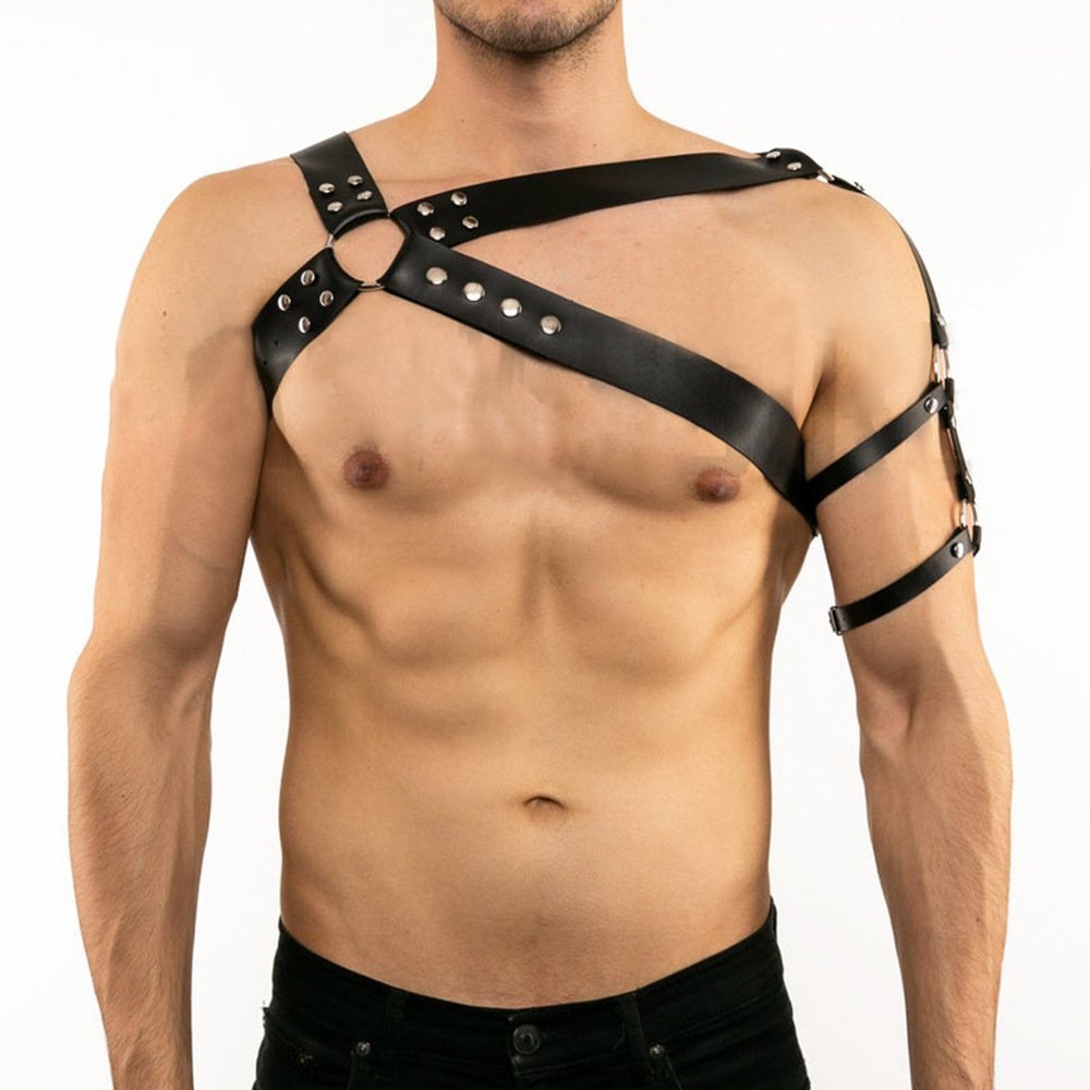 Men's Sexy Leather Harnesses & Restraints, Gags & Hoods - Image 7