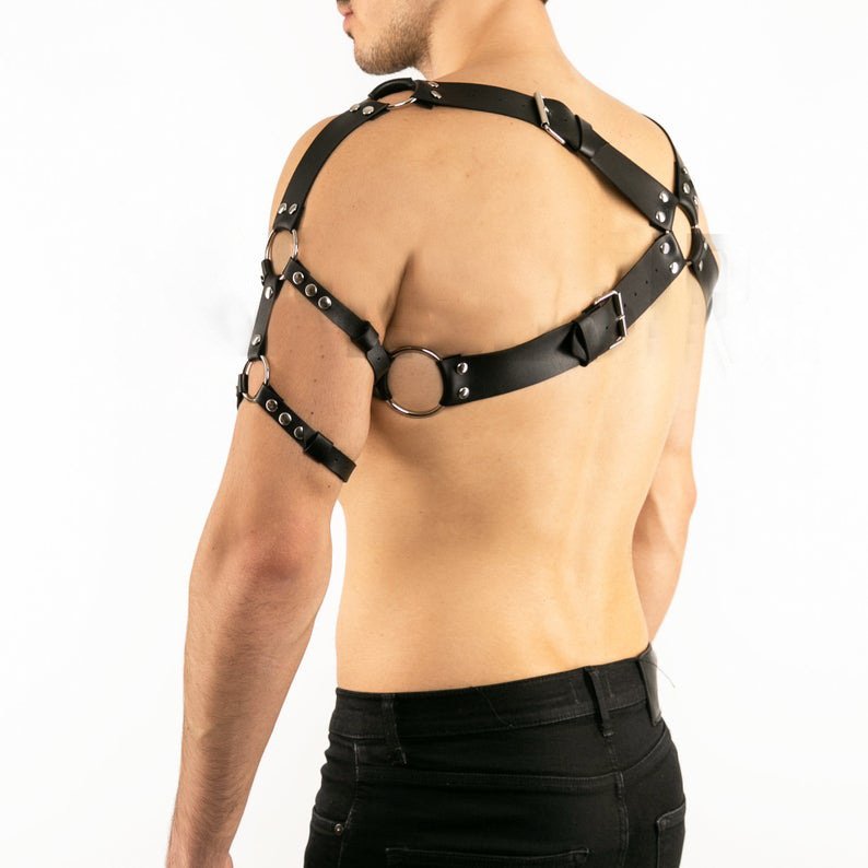 Men's Sexy Leather Harnesses & Restraints, Gags & Hoods - Image 10