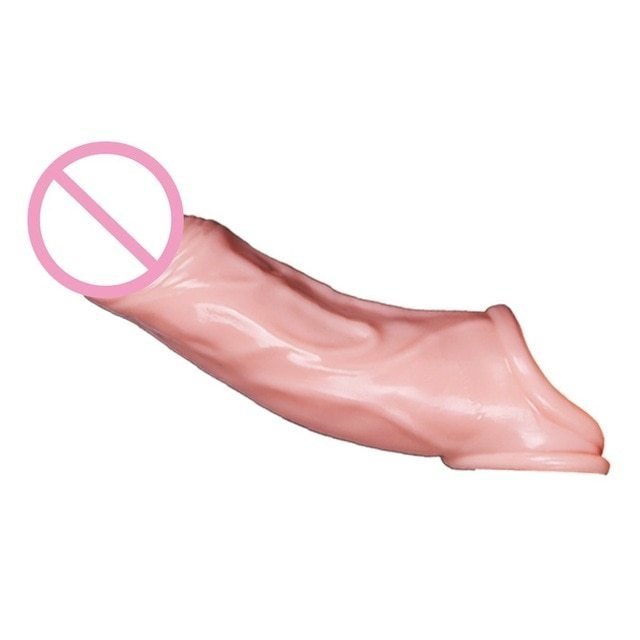 Stretchable Double Male Cock Extender Dildo Enhancer - Image 2
