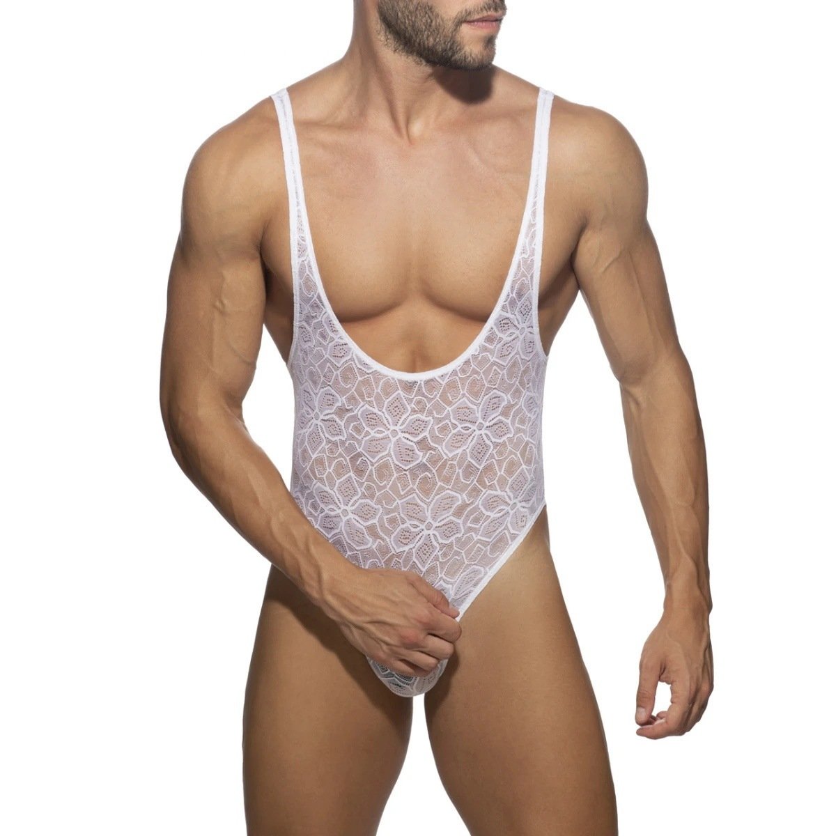 New Men's Lace Jocks, Underwear & Activewear Triangle Jumpsuit - Image 10