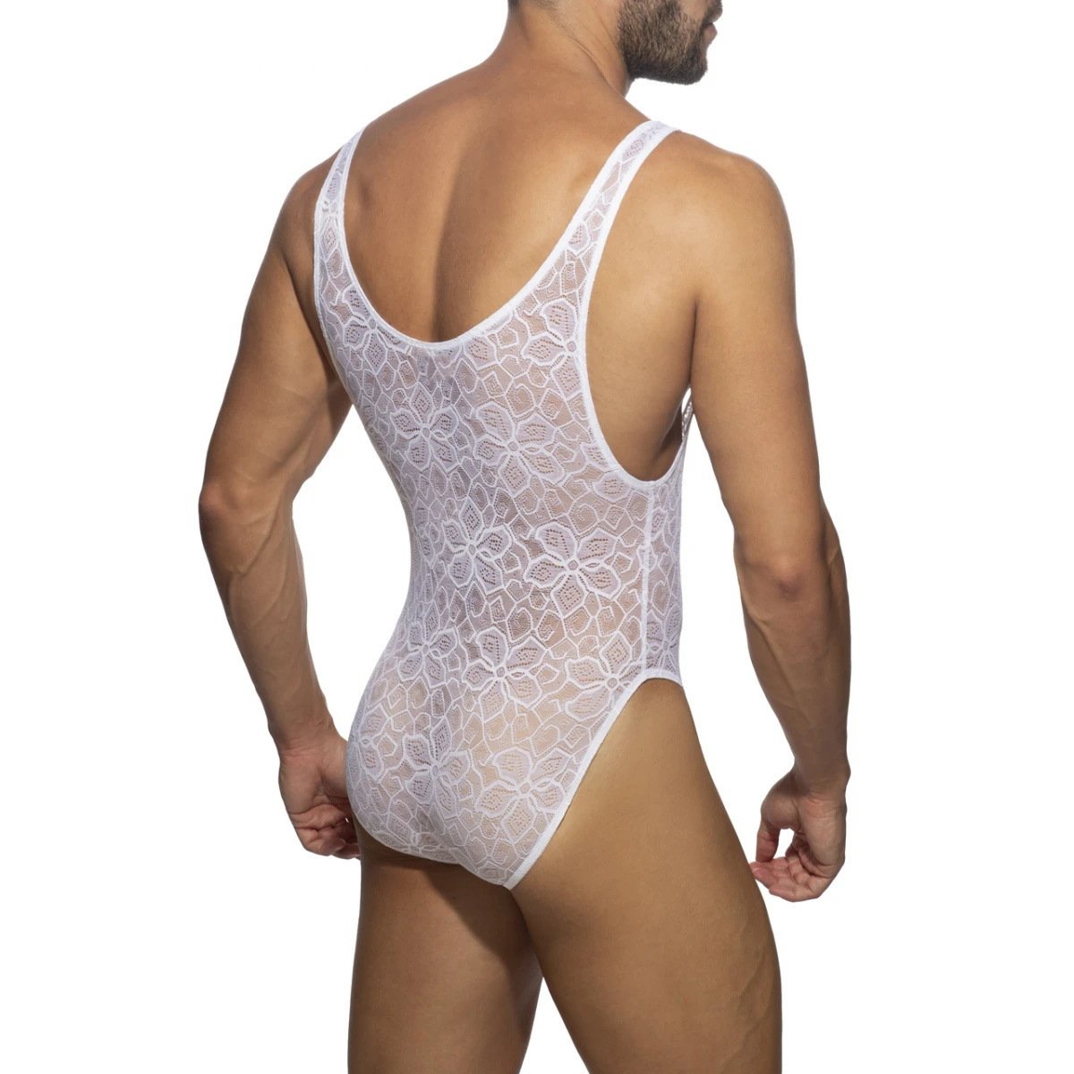 New Men's Lace Jocks, Underwear & Activewear Triangle Jumpsuit - Image 3