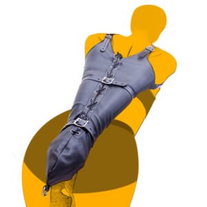 Set Leather Single Glove Bondage Clothing Lace-up Binding - Image 5