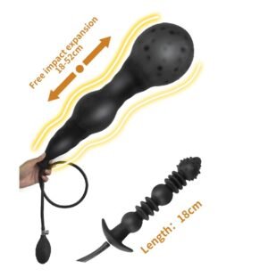 Inflatable Large Folding Butt Plug Dildos Butt Plug Vaginal Anus Expansion Prostate Dilator - Image 6