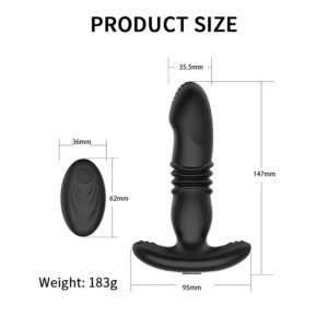 Telescopic Butt Plug &  Prostate Toys - Wireless Remote Control - Image 5